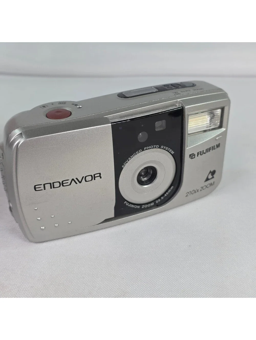 Fujifilm Endeavor 210ix Zoom APS Film Camera Silver Fujinon 22.5-45mm Lens